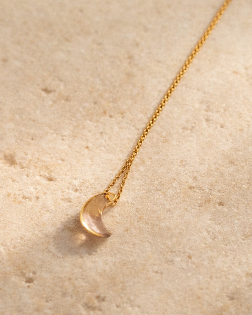 Citrine Luna Pendant
