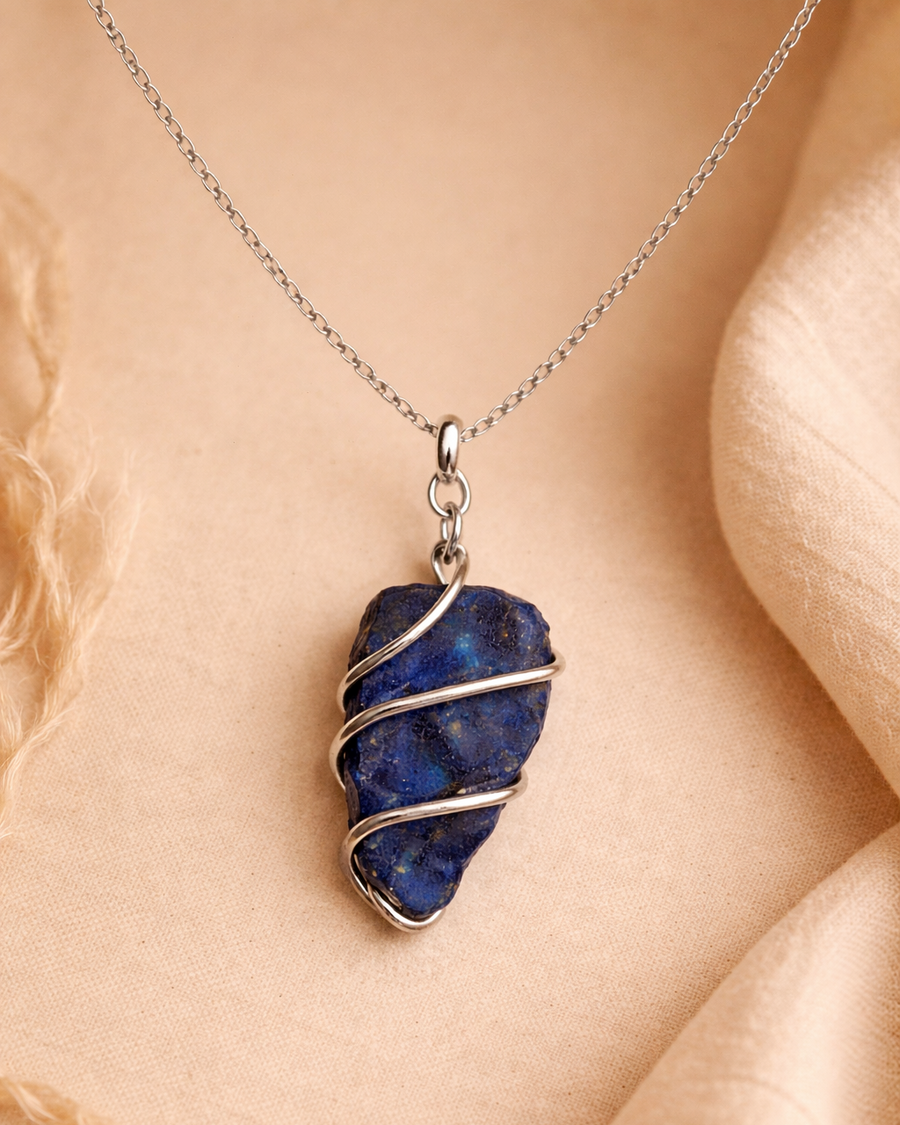 Lapis Lazuli Raw Rough Pendant