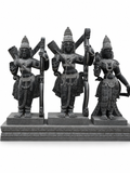 Sri Rama, Lakshmana & Sita Granite Statue Set