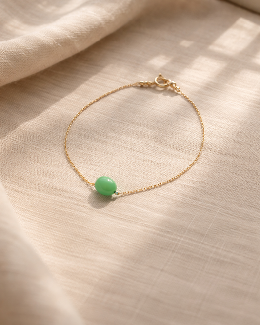 Chrysoprase Oval Bracelet