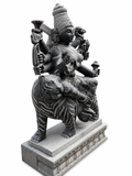 4.6 ft Durga Devi Riding Tiger Statue
