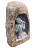 4.6 ft Resting Buddha Natural Boulder Sculpture