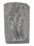 3.3 ft Krishna Beneath the Sacred Tree Relief
