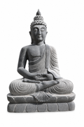 3 ft Meditating Buddha on Lotus Throne Statue