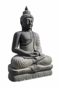 3 ft Meditating Buddha on Lotus Throne Statue