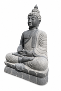 3 ft Meditating Buddha on Lotus Throne Statue