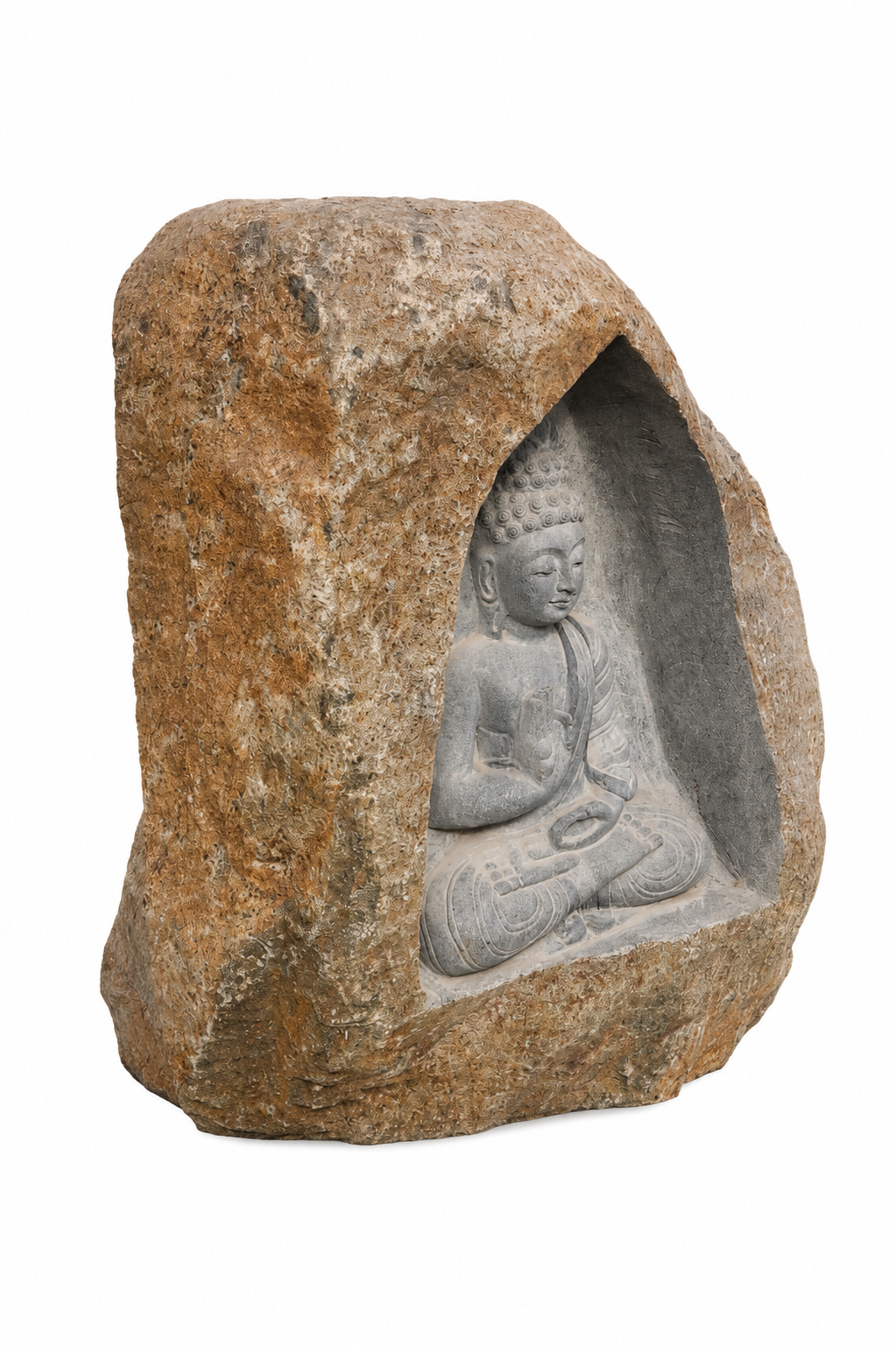 3.6 ft Buddha Boulder Statue