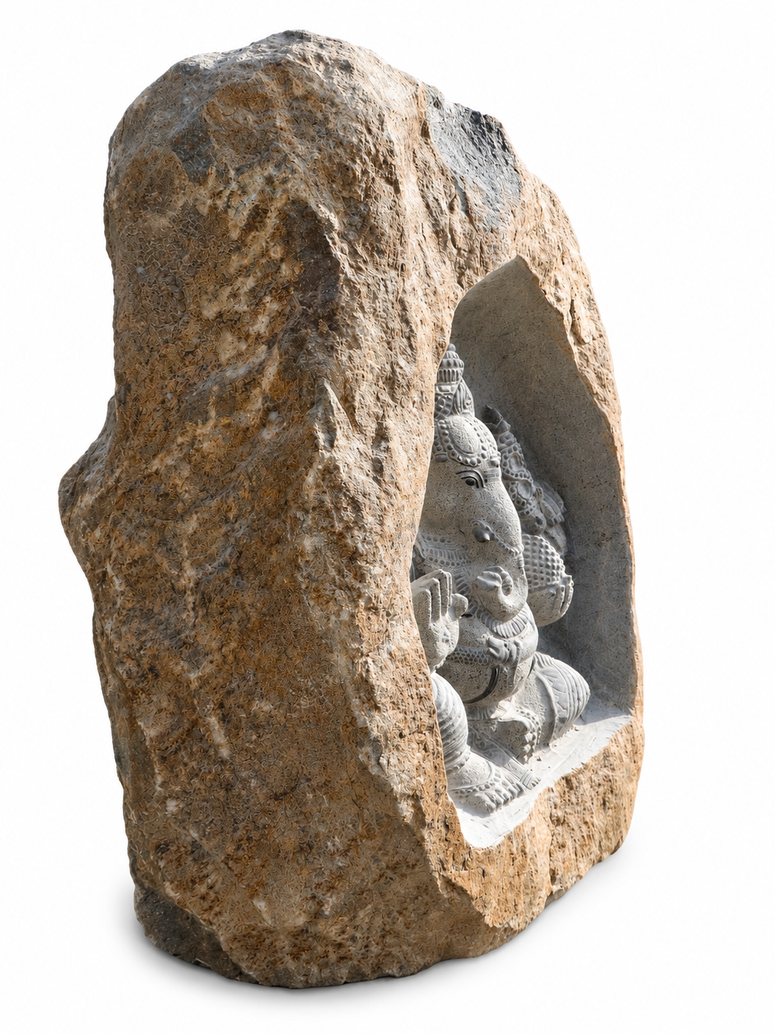 3.3 ft Ganesha Boulder Sculpture