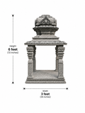 6 ft Traditional Carved Stone Mandapam