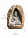 3.6 ft Buddha Boulder Statue