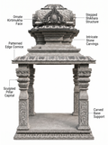 6 ft Traditional Carved Stone Mandapam