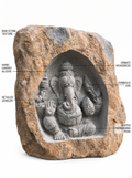 3.3 ft Ganesha Boulder Sculpture