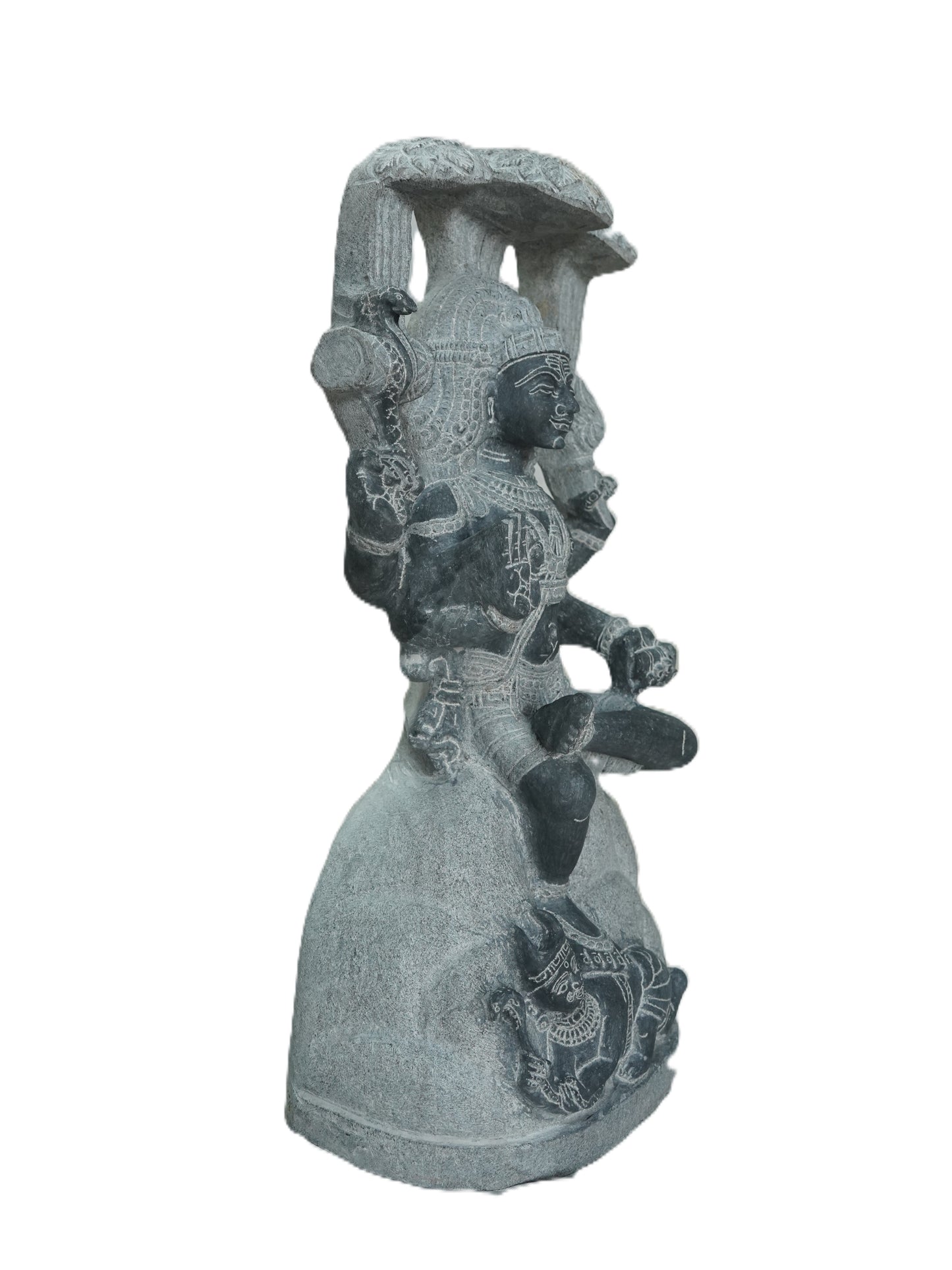Sri Dakshinamurthy Black Stone Statue