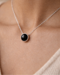 Sterling Silver Black Onyx Chain