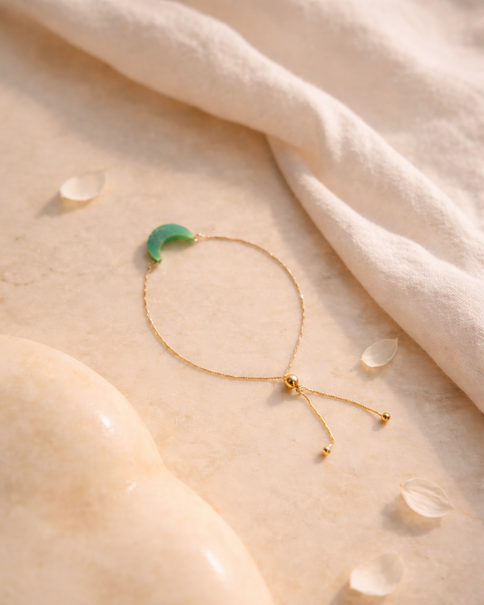 Chrysoprase Luna Bracelet