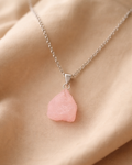 Rose Quartz Raw Crystal Pendant