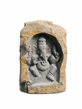 3.9 ft Dancing Ganesha Boulder Sculpture