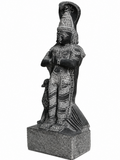 Hand-carved 1.25 ft Ketu Bhagavan statue in natural stone, product view 4 highlighting the Navagraha form and carved details.