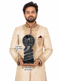Hand-carved 1.25 ft Naga Shiva Lingam statue in natural stone, product view 7 highlighting the serpent and lingam form.