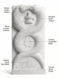 Hand-carved 1.5 ft Naga Lingam or Sarpa Lingam statue in natural stone, product view 2 highlighting the serpent and lingam form.