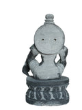Hand-carved 2 ft Ayyappan statue in natural stone, product view 5 highlighting the sculpture and carved details.