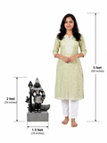 Hand-carved 2 ft Bala Murugan statue in natural stone, product view 7 highlighting the sculpture and carved details.
