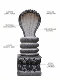 Hand-carved 2 ft Naga statue in natural stone, product view 2 highlighting the sculpture and carved details.