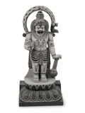Hand-carved 3.75 ft Hanuman statue in natural stone, product view 5 highlighting the sculpture and carved details.
