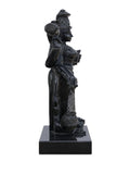 Hand-carved 3 ft Thuvara Sakthi right-side statue in natural stone, product view 5 highlighting the sculpture and carved details.